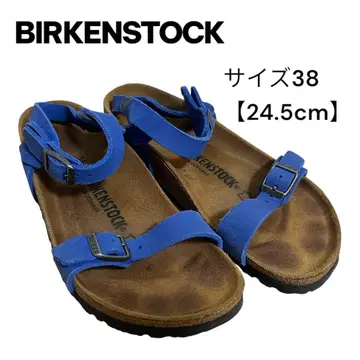 BIRKENSTOCK 파랑 블루 샌들 사이즈 38 스웨이드 느낌