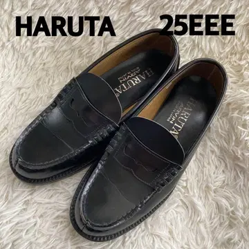 HARUTA 블랙 로퍼 25EEE