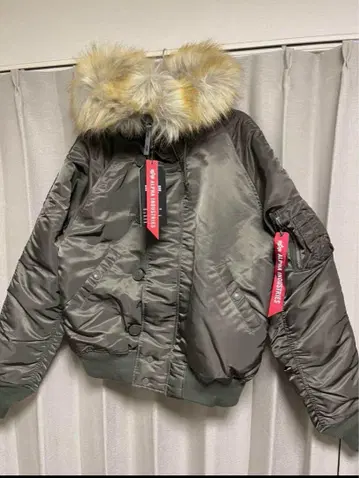 ALPHA INDUSTRIES 그레이 MA-1 자켓 M