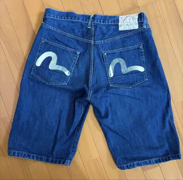 EVISU 청바지 하프 팬츠 남성용
