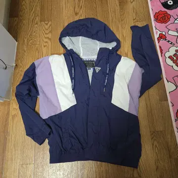 GUESS 네이비 퍼플 자켓 M