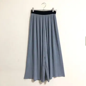 ZARA BASIC 와이드 팬츠 플레어 하이웨스트 허리밴딩 a4562