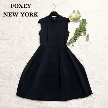레어 디자인 FOXEY NEWYORK 코쿤 스커트 원피스 블랙 38