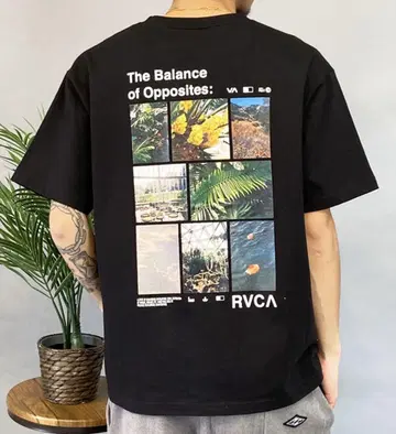 새상품 RVCA 루카 XL 남성용 TEXTBOOK MID 반팔 티셔츠