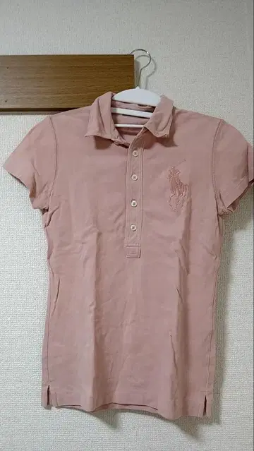 Ralph Lauren 핑크 피케 셔츠 S