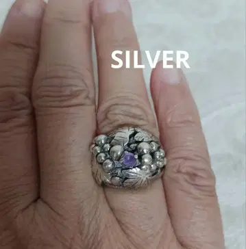 자수정 디자인 SILVER 반지