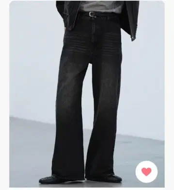 WYM CURVED FLARE DENIM SLACKS L 사이즈