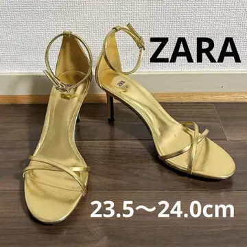 자라 하이힐 골드 금 37 사이즈 23.5~24.0cm 황금