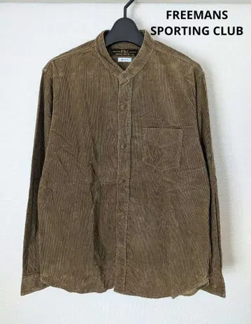 FREEMANS SPORTING CLUB 코듀로이 밴드 카라 셔츠