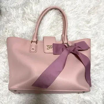 Maison de FLEUR 리본 핸드백 핑크
