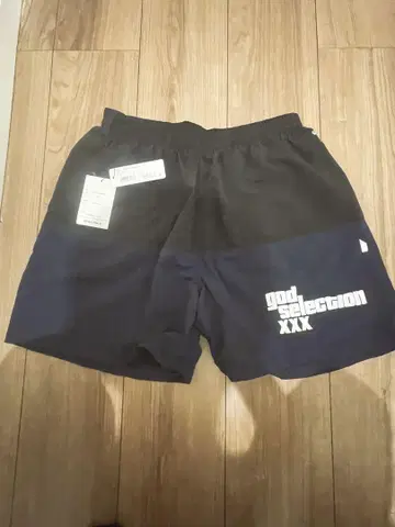 god selection XXX 네이비 숏 팬츠