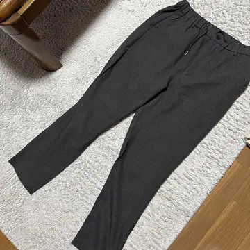 빔즈 체크 무늬 팬츠 다크 그레이