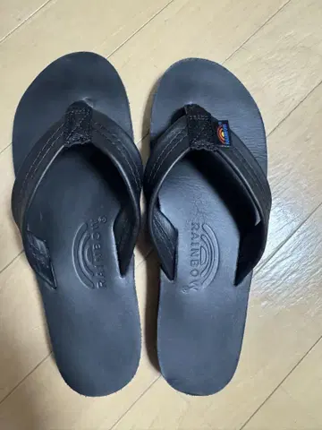 시착만 한 상품 RAINBOW SANDALS 더블 레이어 블랙 25cm