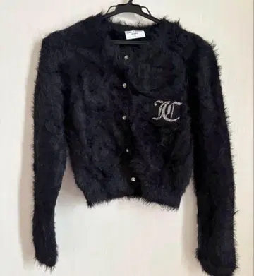 Juicy couture 푹신푹신 니트 큐빅 로고 가디건 긴팔
