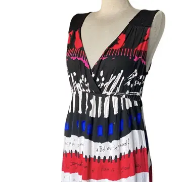 Desigual 데시구알 슬리브리스 카슈쿨 원피스 M 프린트