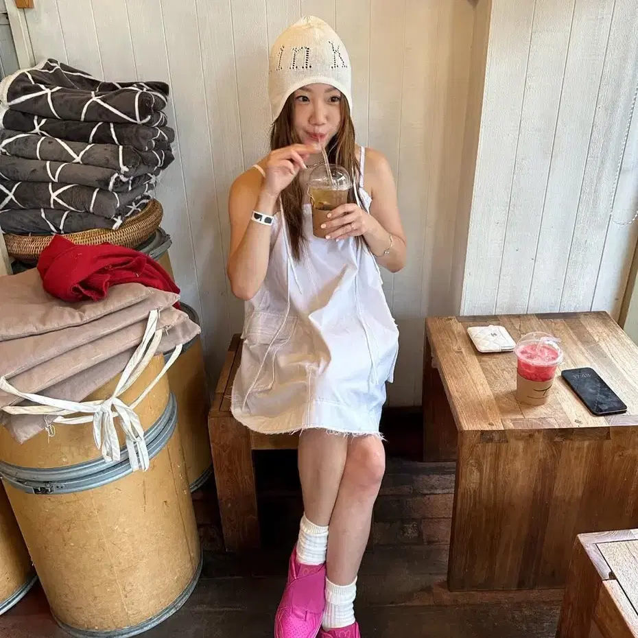 MATIN KIM | 마뗑킴 Matin Kim Onepiece (UNBALANCE LAYERED ZIP