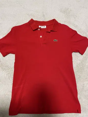 Lacoste 레드 반팔 폴로 셔츠