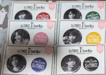 SixTONES 1st Anniversary 배지 세트