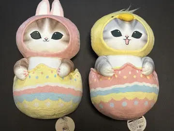 mofusand 모프 샌드 부활절 고양이 BIG 봉제 인형 2종 컴플리트