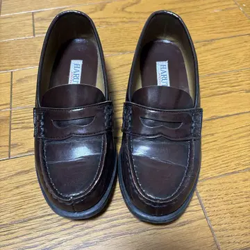 HARUTA 다크 브라운 로퍼 자메이카 23cm 23EEE