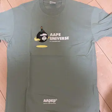 AAPE 그래픽 티셔츠 민트 그린