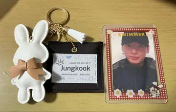 정국 택 포함 키링