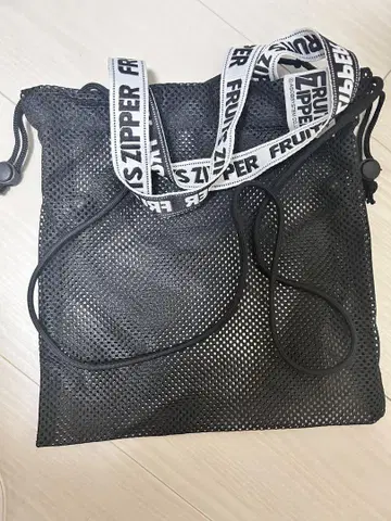 FRUITS ZIPPER 메쉬 사코슈 블랙