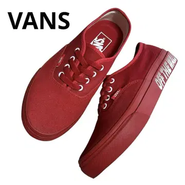 VANS 반스 오센틱 V44CF 스웨이드 레드 23.5cm
