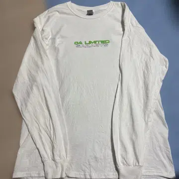 04 LIMITED SAZABYS 화이트 롱 슬리브 티셔츠 L