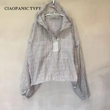 CIAOPANIC TYPY 2WAY 시어 아노락 후드티 그레이