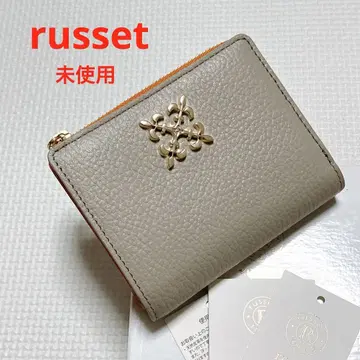 미사용 russet 러셋 가죽 접이식 지갑 그레이지 박스 포함