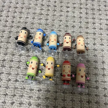 크레용의 쿠로군 나란히 있습니다. 가챠가챠 9종