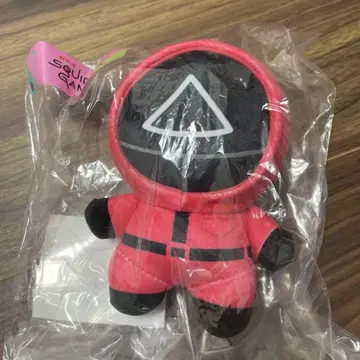한국 한정판 오징어 게임 핑크맨 봉제 인형 키링