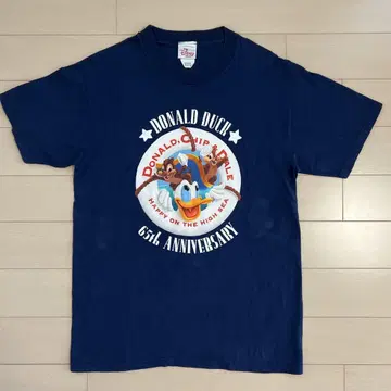 90s 디즈니 티셔츠 도널드 덕 65th Anniv.