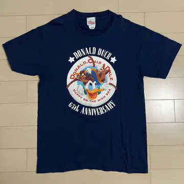 90s 디즈니 티셔츠 도널드 덕 65주년 기념일
