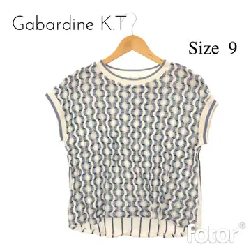 Gabardine K.T 상의 티셔츠 얇은 소재 니트 여성용 봄/여름