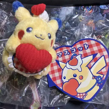 택 포함 PIKACHU DINER 마스코트 하트 피카츄 다이너