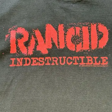 00s RANCID 티셔츠 INDESTRUCTIBLE 프로모션 USA제