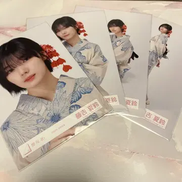 사쿠라자카46 후지요시 카린 브로마이드 유카타 2022년 컴프