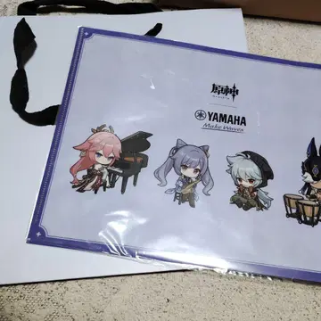원신 YAMAHA 야마하 콜라보 굿즈 쇼핑백 파일