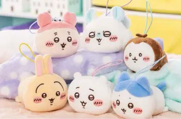 치이카와 (먼작귀) 누워 있는 봉제 인형 마스코트 전 6종