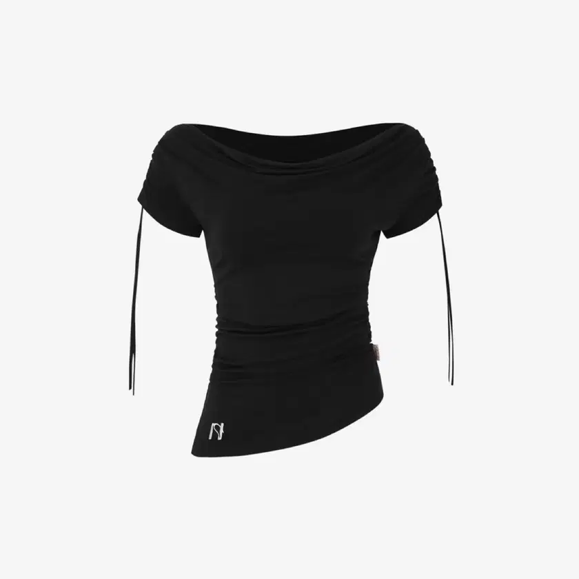 NEWALRIN☆Meow Summer draping shrring Boat neck Top Meow Summer draping shrring Boat neck Top - 뉴얼린