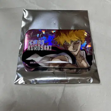 BLEACH WORLD 쿠로사키 이치고 홀로 가공 스퀘어 캔뱃지