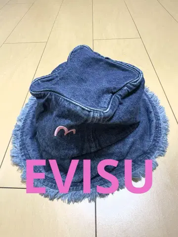EVISU 에비수 데님 버킷 햇 여성용 프리 사이즈