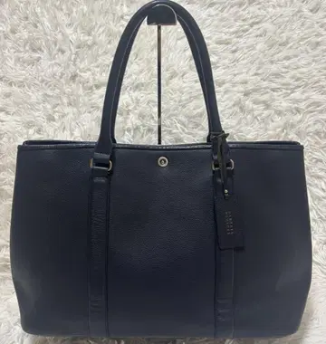 BARNEYS NEWYORK 가죽 토트백 비즈니스 백 A4 수납 가능
