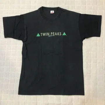 90s 트윈 피크스 빈티지 티셔츠 블랙 L 영화 무비