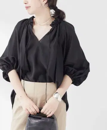 컨디션 최상 저널 스탠다드 레사주 샤이니 론 스키퍼 블라우스
