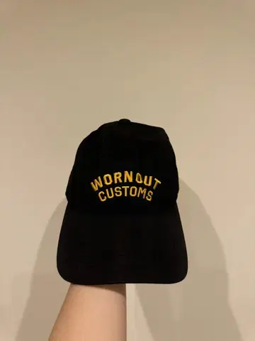 다이칸야마 구제샵 구매 WORNOUT CUSTOMS 워크 캡 블랙