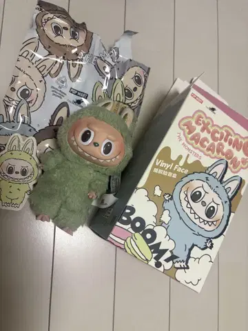 POP MART Exciting Macaron 봉제 인형 그린