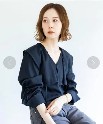 IENA 빅 칼라 블라우스 미사용 새상품 택 포함